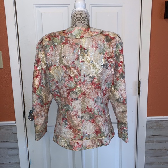 Beautiful Vintage 1980s Formal Sequined Blazer💕 - Picture 4 of 11